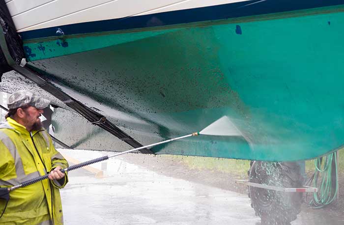 How to Power Wash Boats