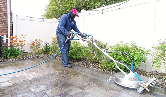 power washing home