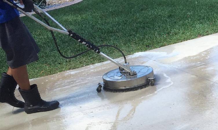 power washing concrete