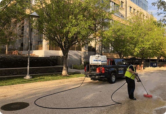 construction site power washing