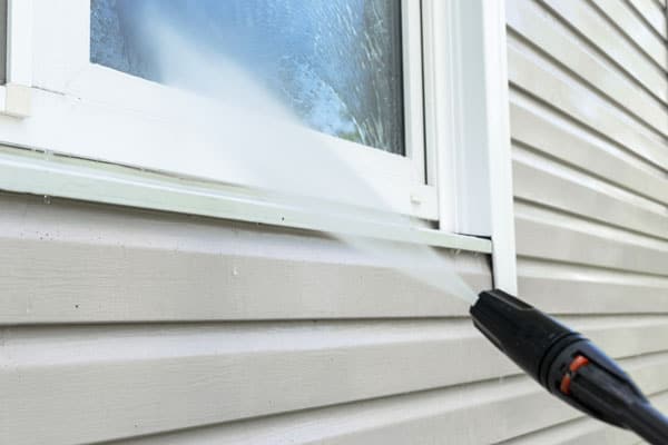 Power Washing Around Windows and Doors