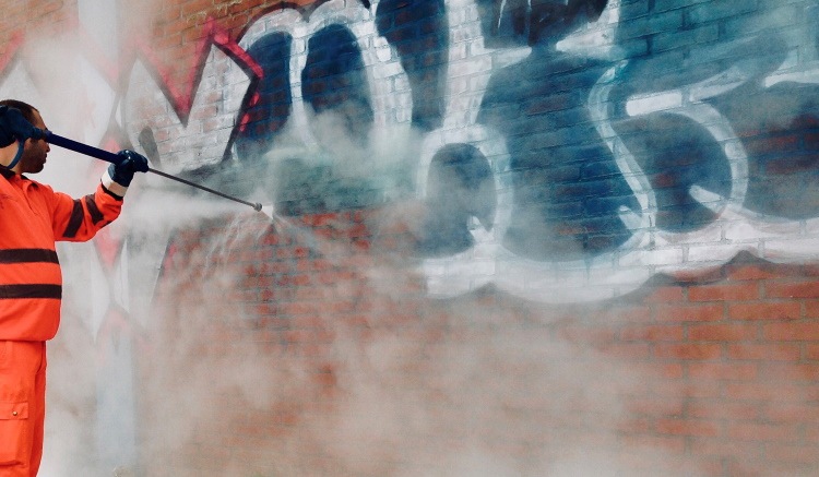 removing graffiti