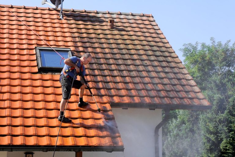 power washing roofs