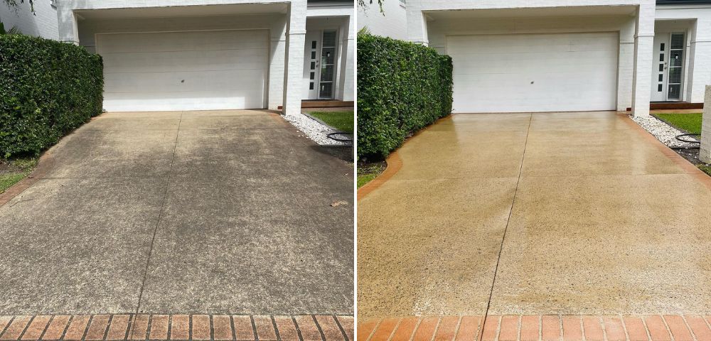 Power Washing Before And After