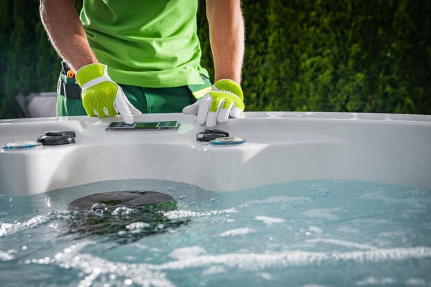 Pressure Washing Hot Tub