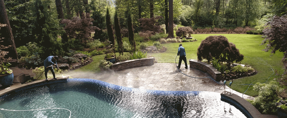 Power Washing Landscape