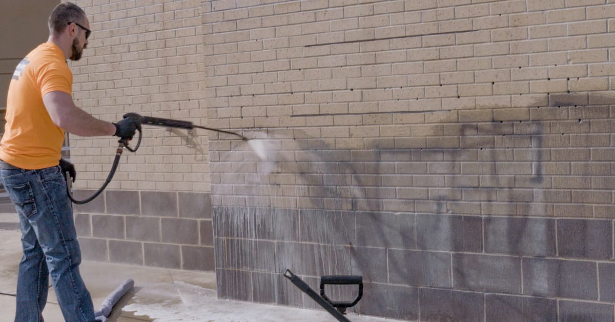 Pressure Washing Brick