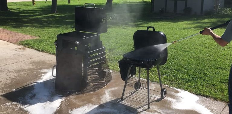 Power Washing BBQ Areas