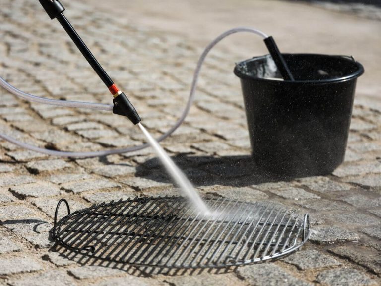 Pressure Wash Grill Area