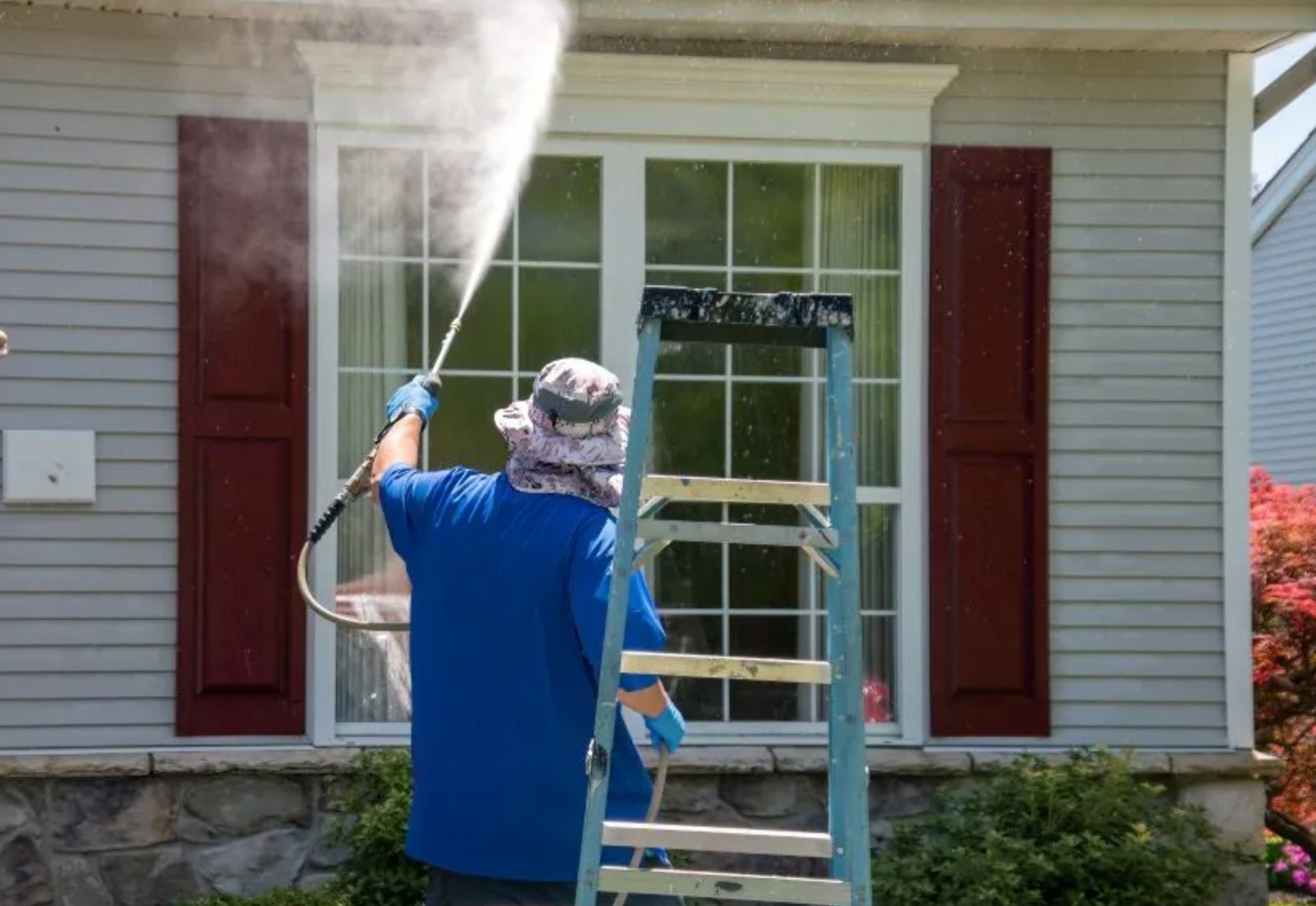 power wash windows