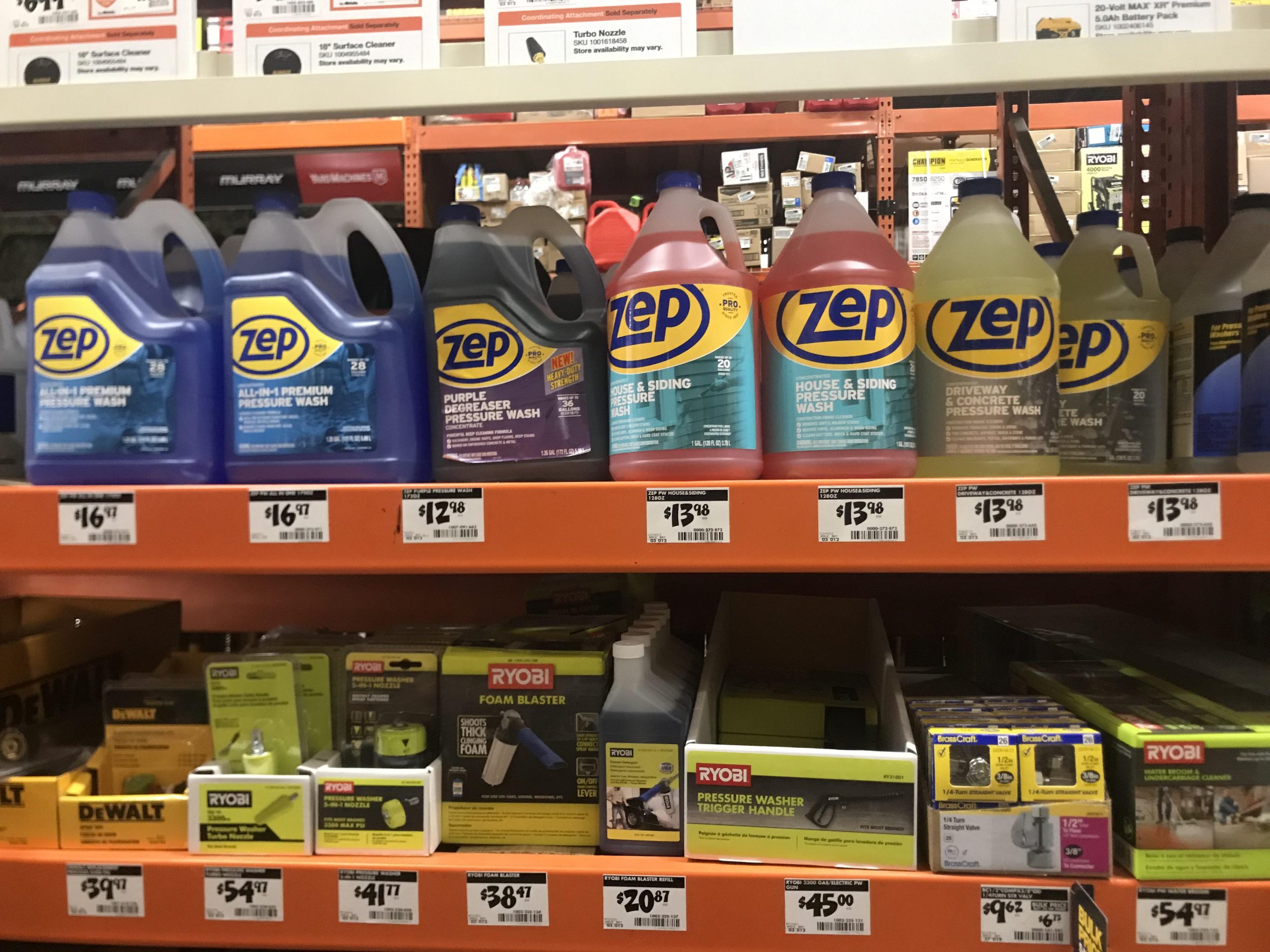 power washing detergent