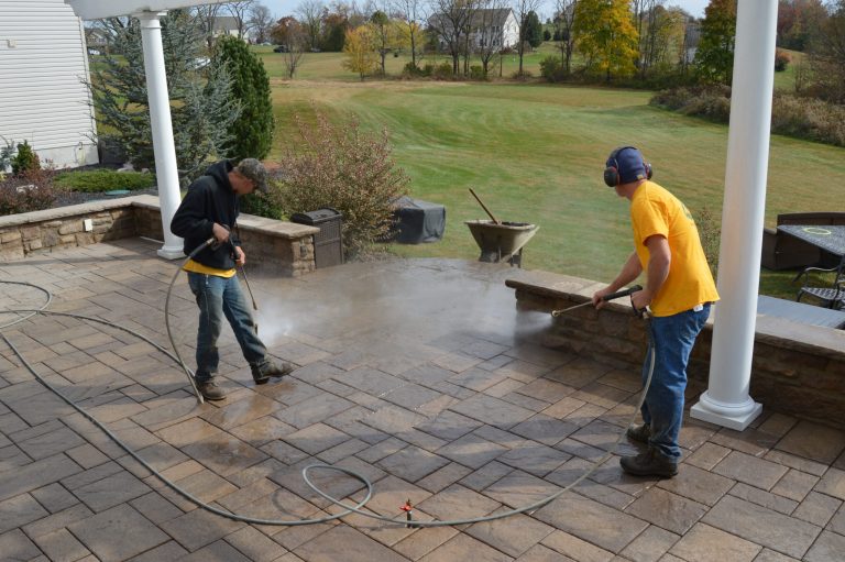 Power Washing Brick