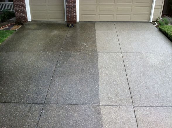 Pressure Washing Concrete