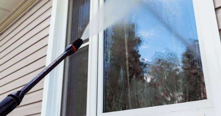 Pressure Washing Scratch Glass
