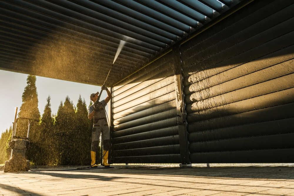 Pressure Wash Pergola
