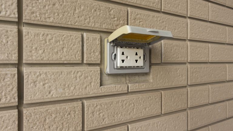 Pressure Wash Around Electrical Outlets