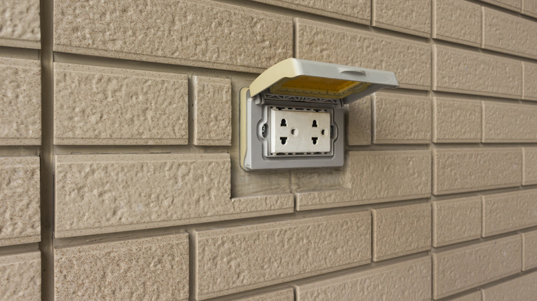 Pressure Wash Around Electrical Outlets
