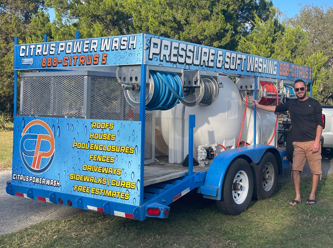 pressure washing truck