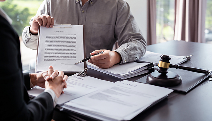 signing a contract